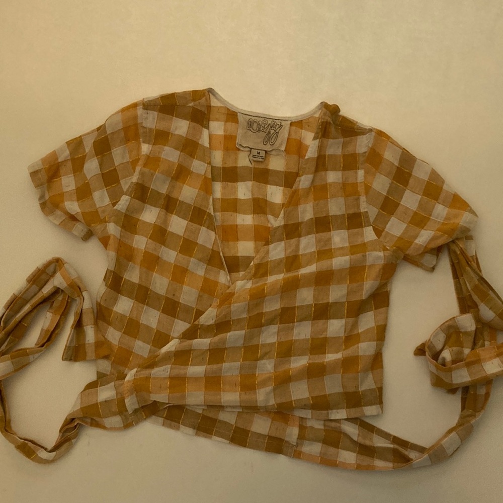 Ace and Jig wrap top in Fez